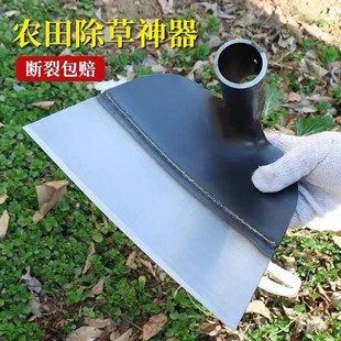 锰钢锄头农用除草工具长柄大号耐用型户外开荒锄头