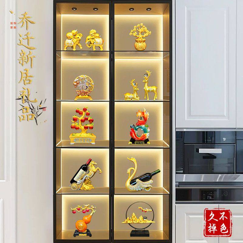 双开门10件套酒柜摆件装饰轻奢高档客厅摆件新款2025高级感大气,家居饰品,装饰摆件,淘宝优惠券,粉丝福利购,淘宝优惠卷
