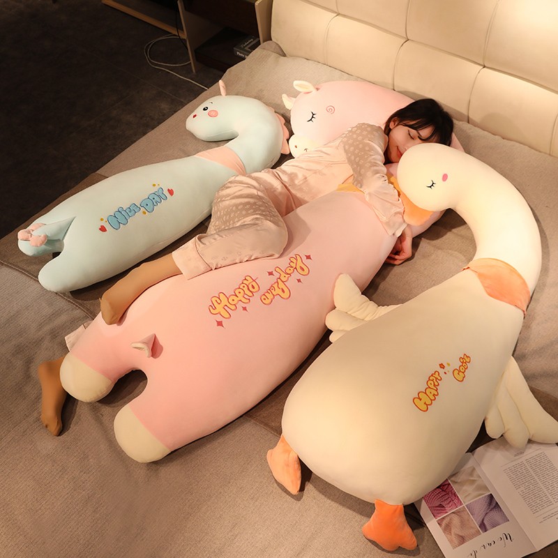 可爱长条抱枕大鹅床上睡觉陪睡专用男生款女生毛绒玩具布娃娃玩偶