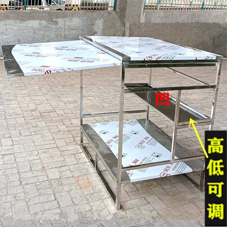 正品不锈钢三轮商用小吃车架子摆摊多功能烧烤车麻辣烫