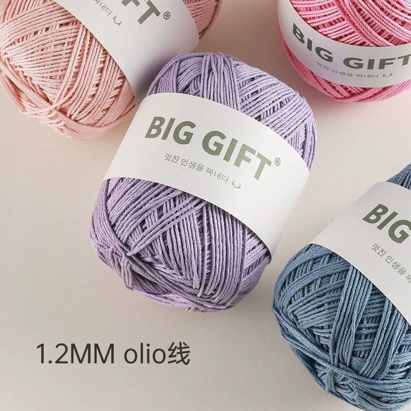 BIGGIFT韩国不丁olio线高档编织线大眼睛纯手工编织包包钩织帽子