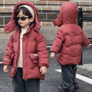 男宝女宝儿童羽绒服超厚秋冬款中小童白鸭绒宝宝洋气百搭保暖外套