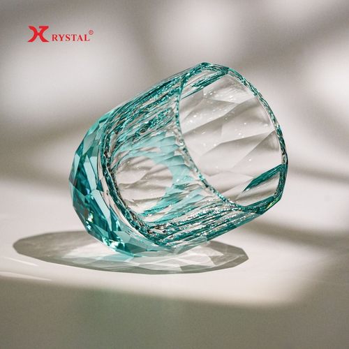 【钻石水晶杯】马卡龙色系高档威士忌彩色家用创意耐高温纯手工切