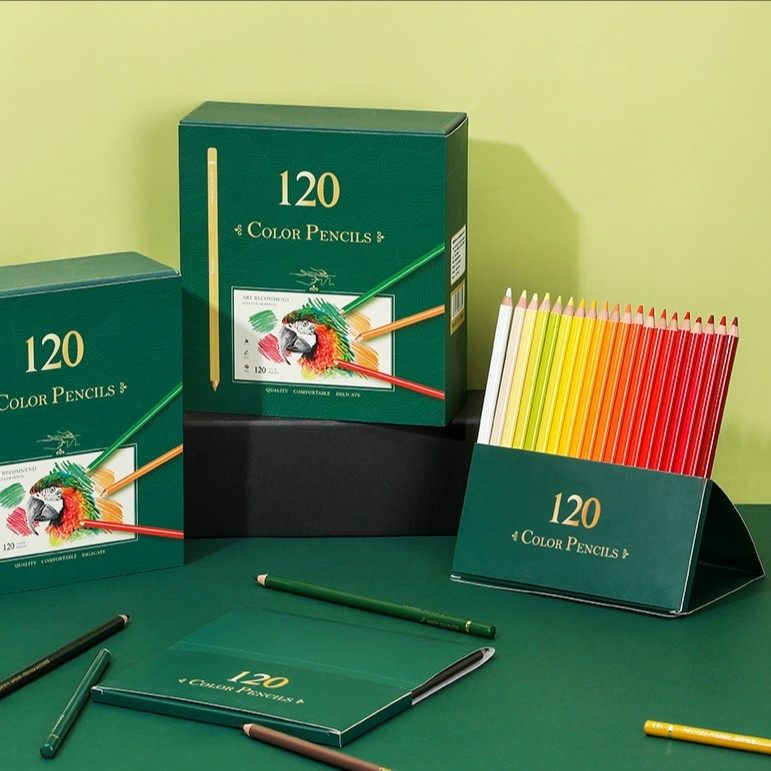 启励120色大师级彩铅绿盒装80色54色油性彩铅笔 美术专业优质,文具电教/文化用品/商务用品,彩铅,淘宝优惠券,粉丝福利购,淘宝优惠卷