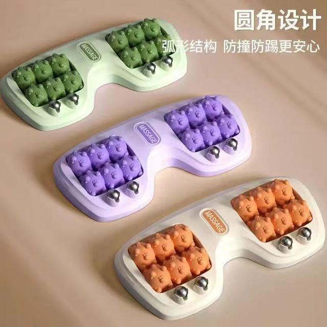 【送穴位图】足底按摩器猫爪机械式腿部家庭式磁滚轮按脚神器