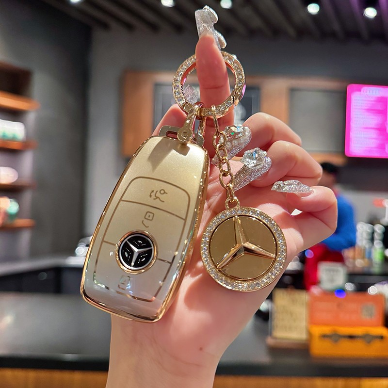 适用于奔驰e300l钥匙套a200l车gle/glc300l/gla壳a级c级e级高档包