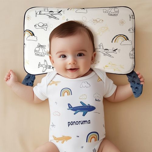 婴儿枕头4个月以上1-3岁婴幼儿枕安抚枕吸汗透气亲肤透气棉枕