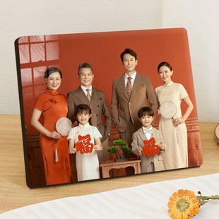 12寸全屏摆台相框照片高清写真定制洗照片打印相片做桌面水晶摆件