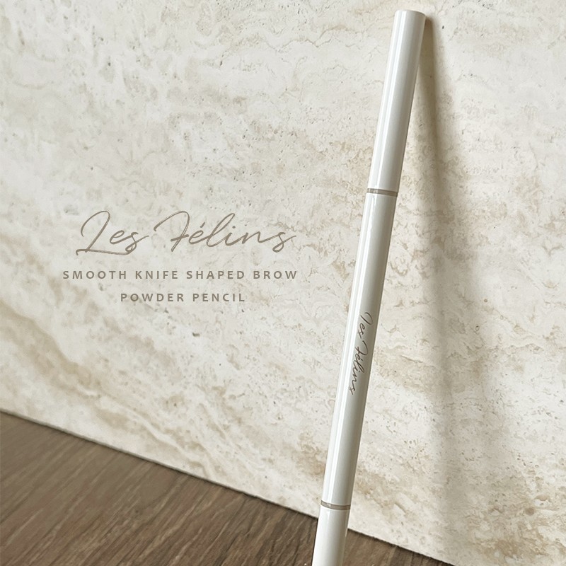 猫科动物顺滑砍刀眉粉笔送替换芯咖色灰色旋转六角刀锋笔芯眉刷