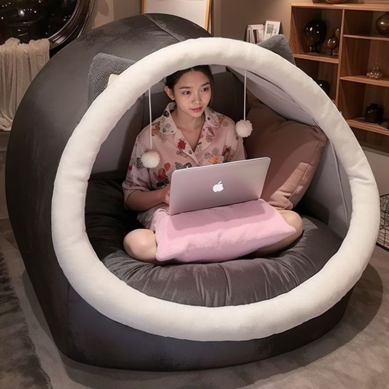 懒人沙发人类狗窝巨大帐篷四季通用加大加厚人类网红成人毛绒小屋