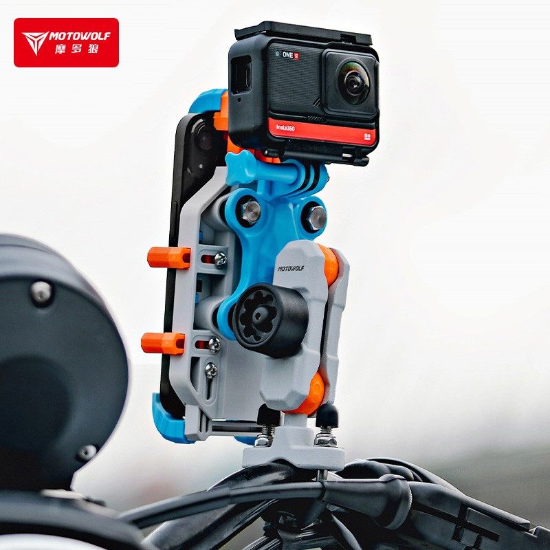 摩多狼摩托车手机支架防水减震机车载防盗设计导航架搭配运动相机,摩托车/装备/配件,摩托车导航/手机/对讲机支架,淘宝优惠券,粉丝福利购,淘宝优惠卷
