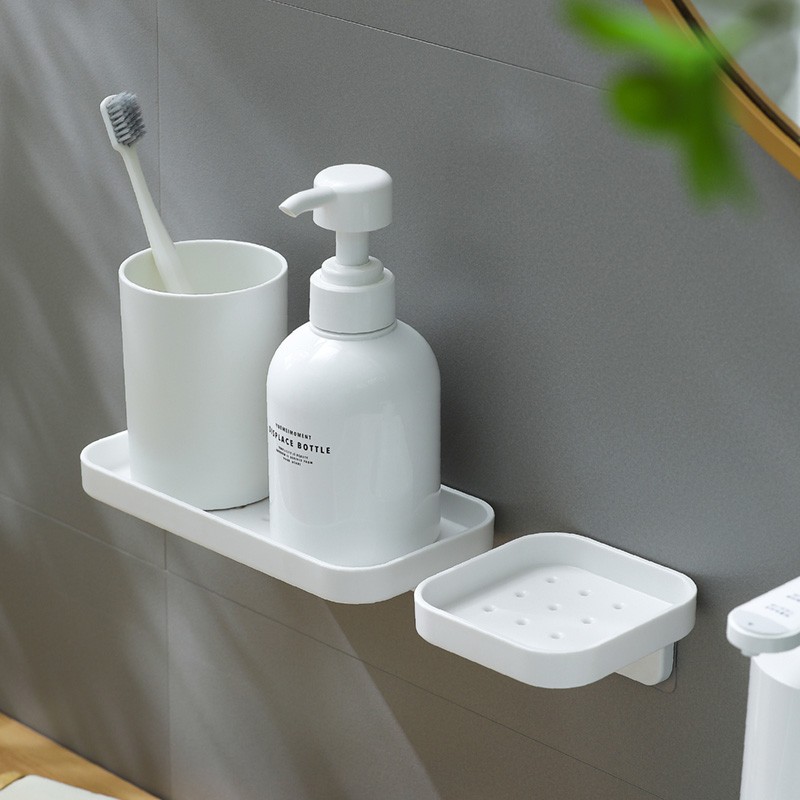 浴室角架卫生间免打孔壁挂式置物架刷牙杯浴室香薰迷你小收纳架子