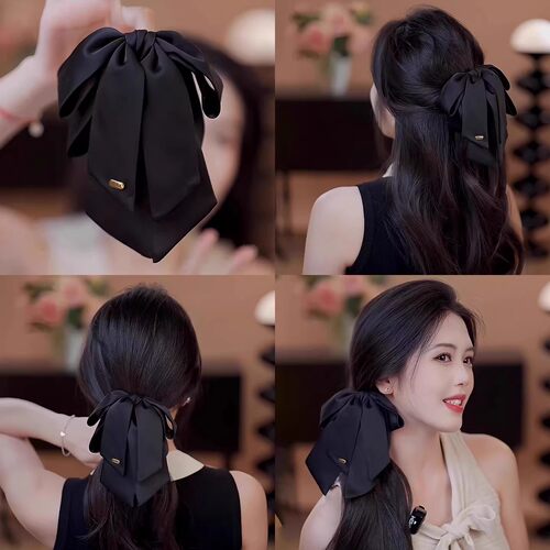 【下单立减30】新款蝴蝶结风韩范缎面高颅顶发饰头饰抓夹ac25-3