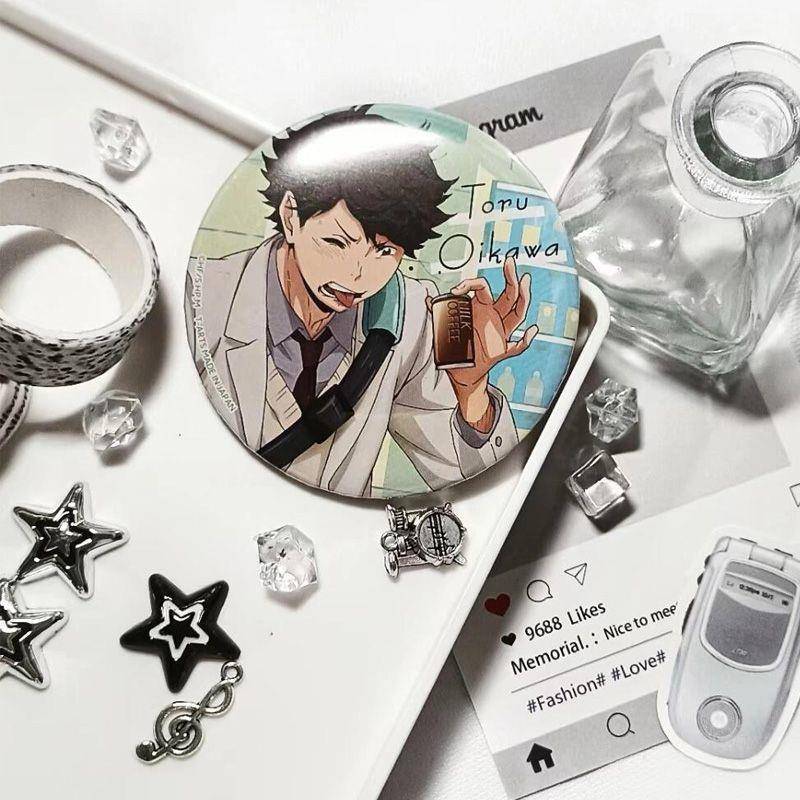 下校吧唧 再贩周边下校 系列周边及川彻孤爪研磨周边吧唧现货