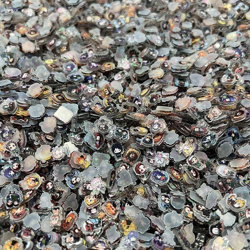 新款鬼灭之刃周边1CM亚克力片片卡通动漫展DIY手机壳摇摇乐配件无