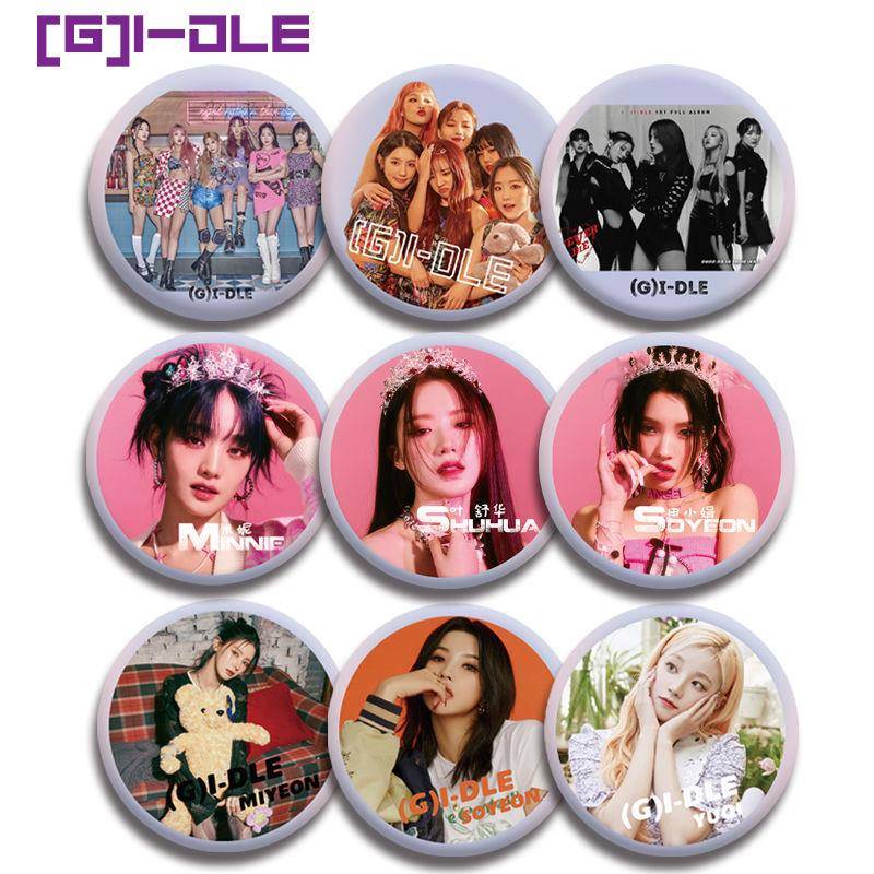 gidle吧唧徽章宋雨琦田小娟明星徽章赵美延叶舒华胸针马口铁胸章