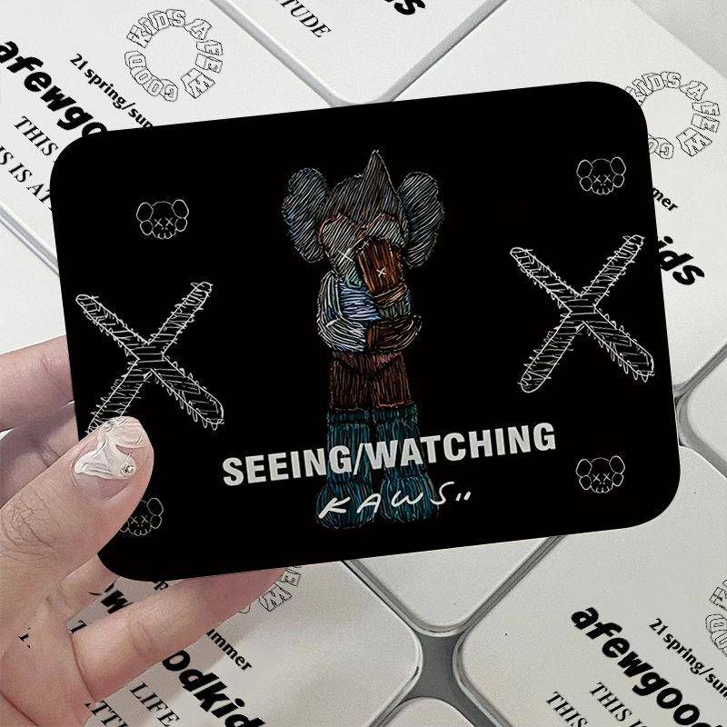 黑色暴力熊铁盒小卡收纳铁盒可爱整理桌面收纳高颜值ins风图案