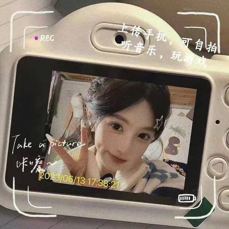 儿童相机可玩游戏高清双摄数码校园可录像拍照手机上传旅游摄像机