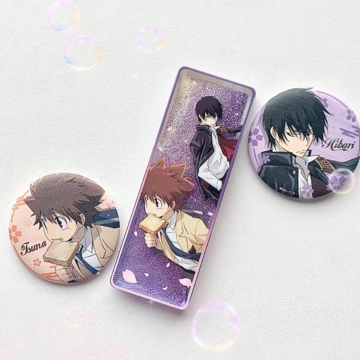 新款小红书同款家庭教师田纲吉云雀恭弥周边吧唧徽章送朋友闺蜜