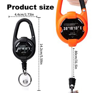 可伸缩钥匙扣弹力拉绳易拉扣防丢加长线高回弹易拉得钥匙链