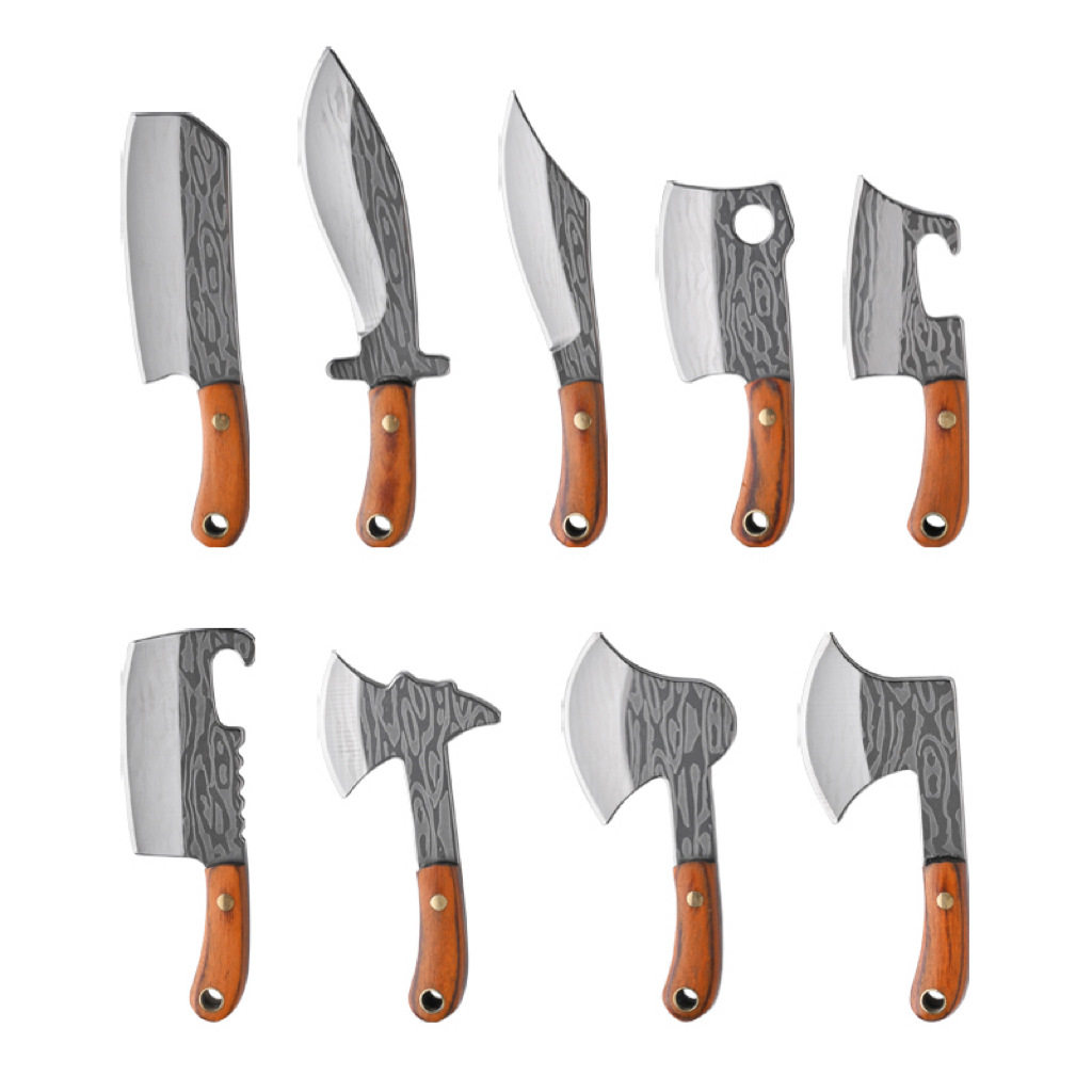 迷你拆快递开箱刀户外便携刀具小刀子精美不锈钢锻打钥匙扣小刀