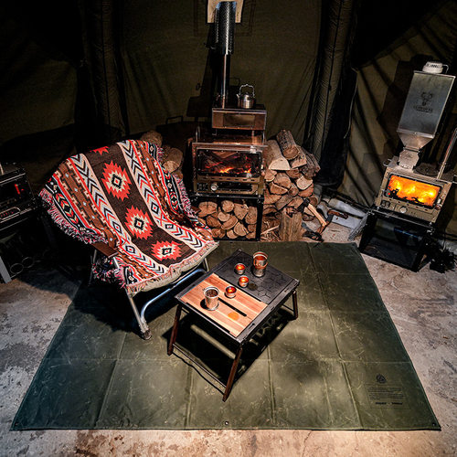 户外露营BC风地布油蜡帆布地垫野餐垫地布地席耐磨野营野餐坐垫