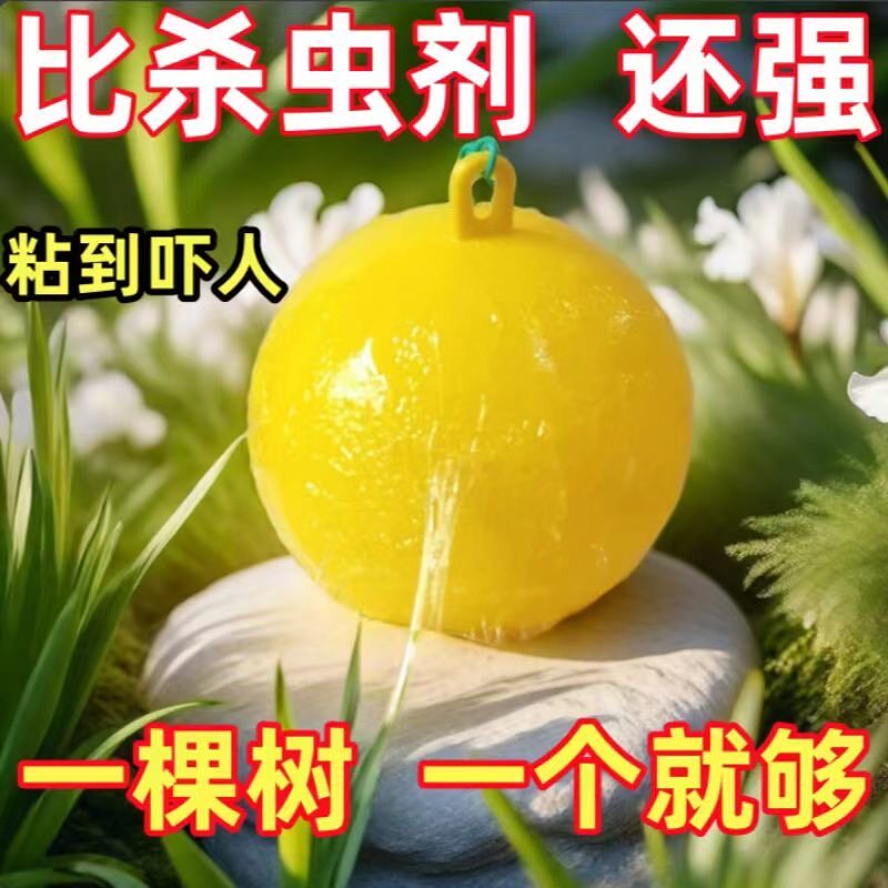 果树粘虫球诱蝇球果实蝇贴大小实蝇针锋蚊子菜园粘球果蝇球诱捕器