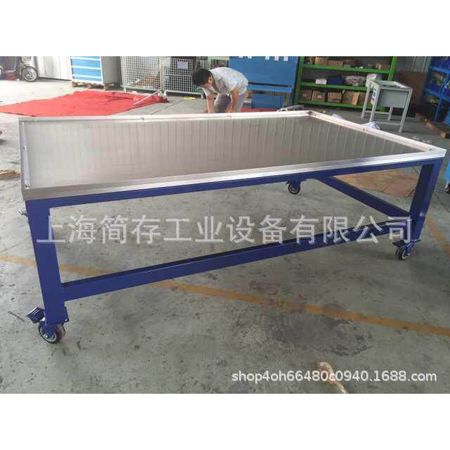 非标定制04不锈钢重型方管台移动桌钳工操作台磨具桌