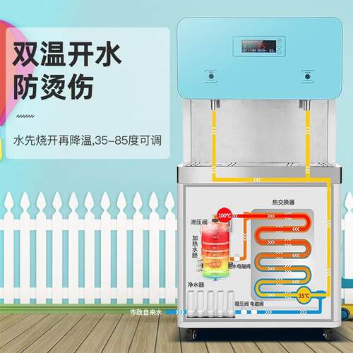 志商用双开水机学校高游乐园专用饮直ERR水机亿用幼儿温园净水加