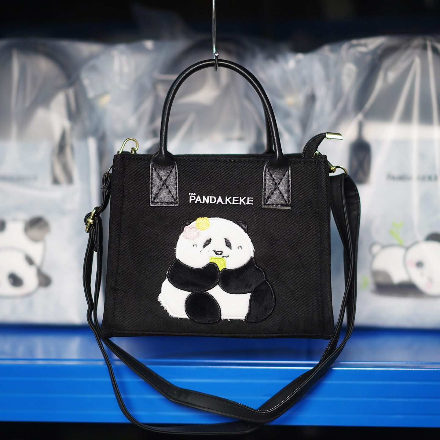 【2026新款】熊猫小方包托特包零钱包帆布女包,箱包皮具/热销女包/男包,托特包,淘宝优惠券,粉丝福利购,淘宝优惠卷