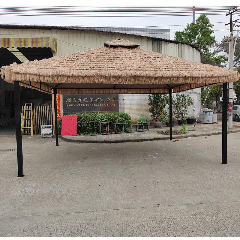 户外凉亭茅草帐篷遮阳棚休闲花园移动小别墅室外庭院露台乘凉亭子