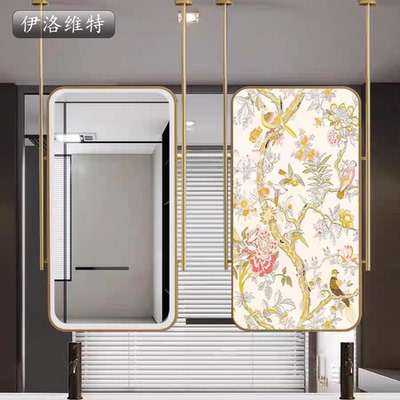 不锈钢悬空智能吊杆补光带灯镜子