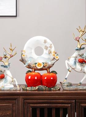 新中式客厅摆件装饰品乔迁开业礼品创意电视柜入户玄关摆设工艺品