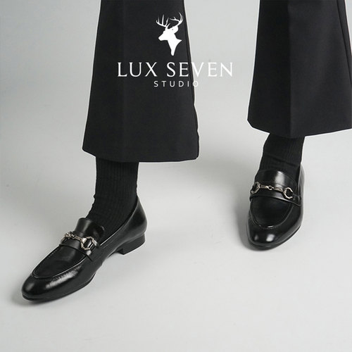 气质通勤简约高级马衔扣乐福鞋