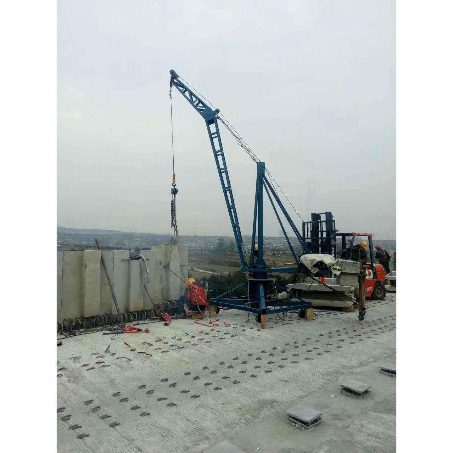 供应楼顶拆架搭建钢结构用移动式小型吊运机移动式简易吊机