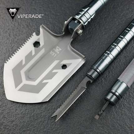 VIPERADE蝰蛇VS1多功能户外铲野营多用途车载铲子锰钢工兵铲