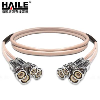 2M跳线BNCQ9-Q9两兆E1接头成品跳线syv-75-2-1同轴电缆跳线4芯