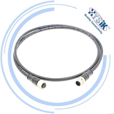 NMEA2000防水航空连接器M125芯公母对接金属头骨干电缆船舶插头