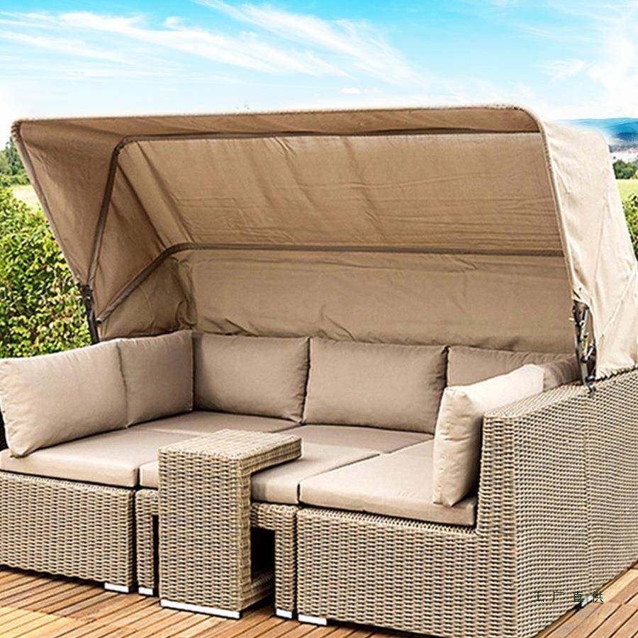 户外休闲创意藤编沙发床花园庭院露天藤椅茶几家具阳台藤沙发防水,鲜花速递/花卉仿真/绿植园艺,割草机/草坪机,淘宝优惠券,粉丝福利购,淘宝优惠卷