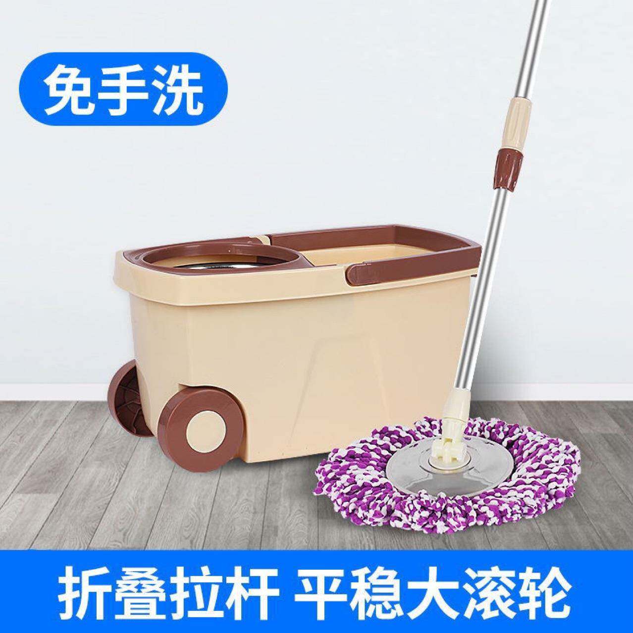 77N免手洗拖把桶旋转拖把自动甩干双驱动手压拖布桶墩布地拖桶