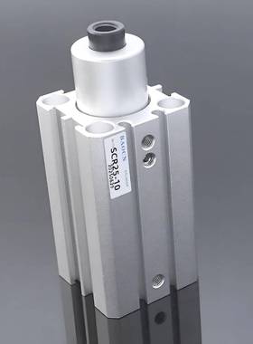 当天直发回转下压夹紧气缸scr12-10可带横臂法兰旋转薄型