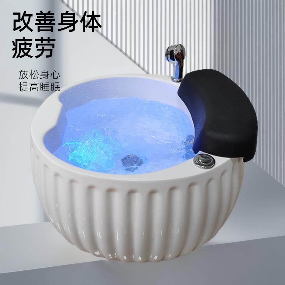 亚克力足浴盆便携美甲电动洗脚盆水疗养生按摩泡脚桶免安装汗蒸箱