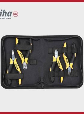 wiha威汉德国防静电专业电子钳4件套装钳子33507