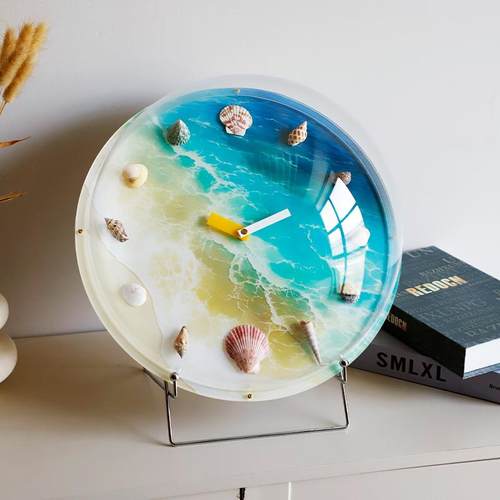 2025新款网红泡泡时钟卡通家用免打孔挂钟静音桌面摆台钟表装饰画