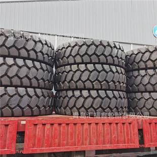 出口钢丝工程胎24.00R35E 4加深花纹卡特773E矿山