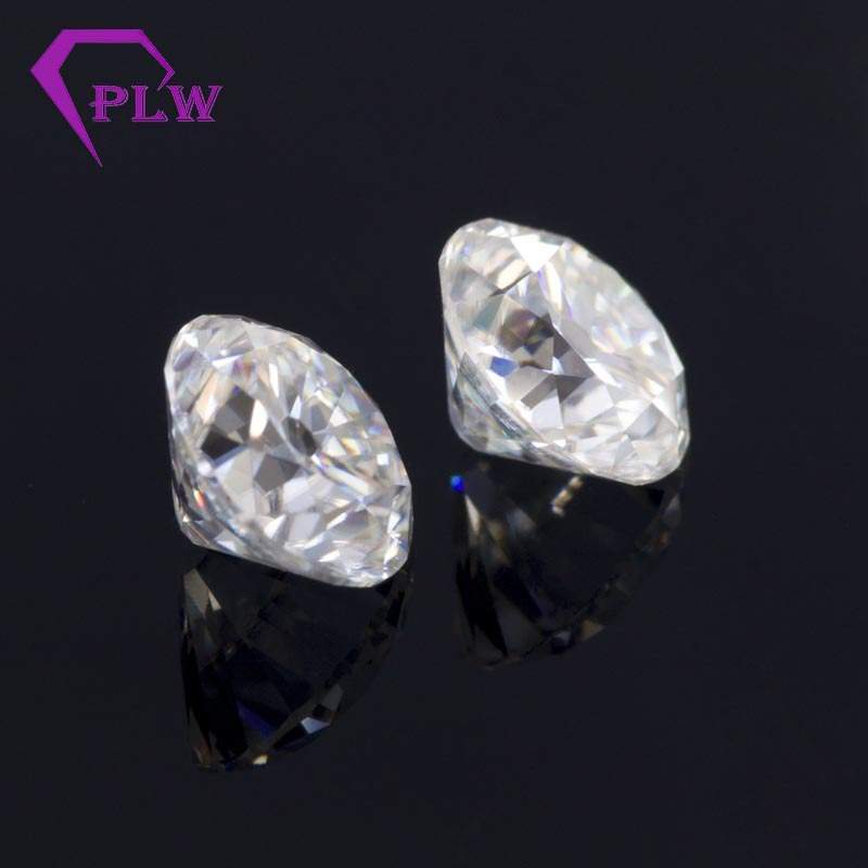 白色圆形老欧切莫桑石裸石 1-4CT莫桑钻DEF色圆形莫桑裸石