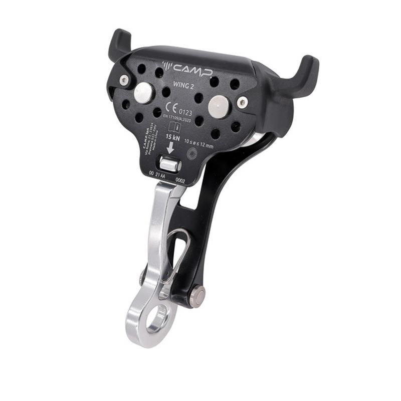 CAMP1025户外拓展铝合金双滑轮WING2高空滑索钢丝轨道牛角滑轮