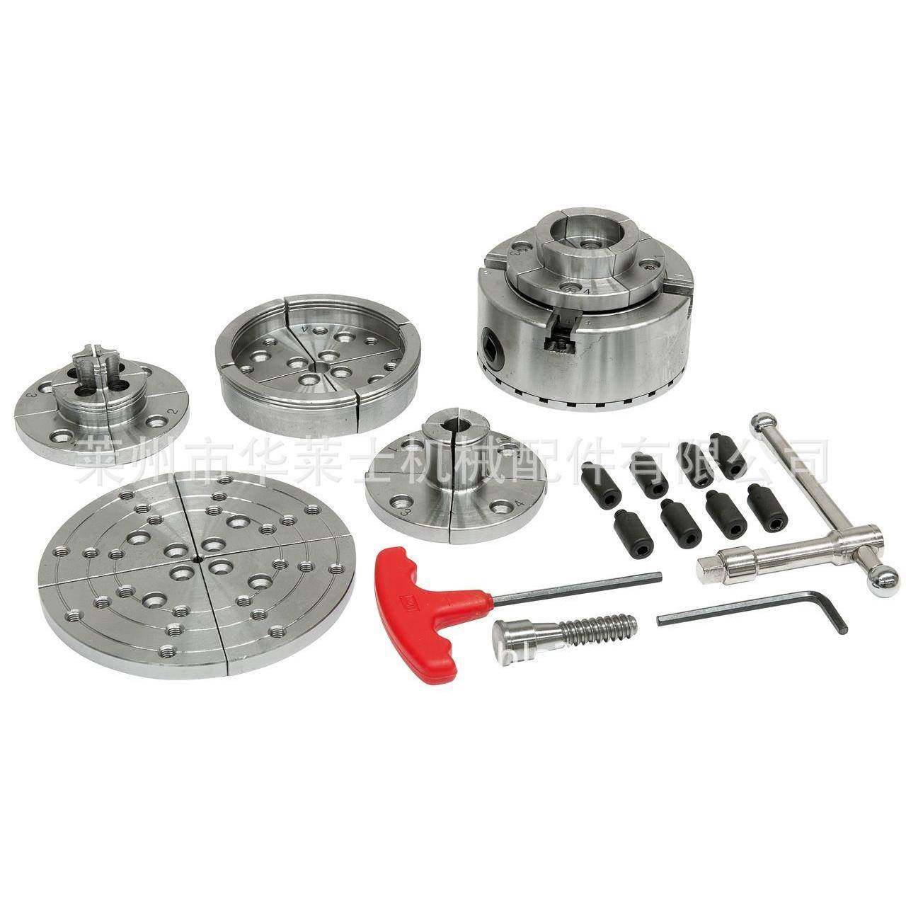 木旋车床附件4爪自定心卡盘木工车床卡盘3.75寸套装卡盘木工卡盘