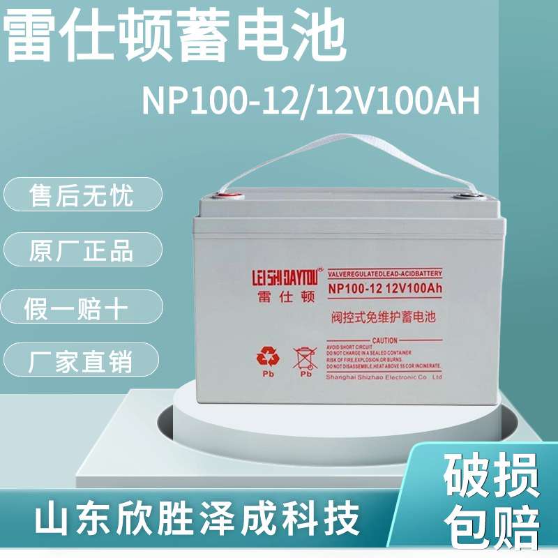 雷仕顿蓄电池NP100-12 免维护12V100AH直流屏 UPS电源 机房供电