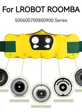 用于IRobotRoomba的14.4V3300mAh机器人吸尘器电池500600700